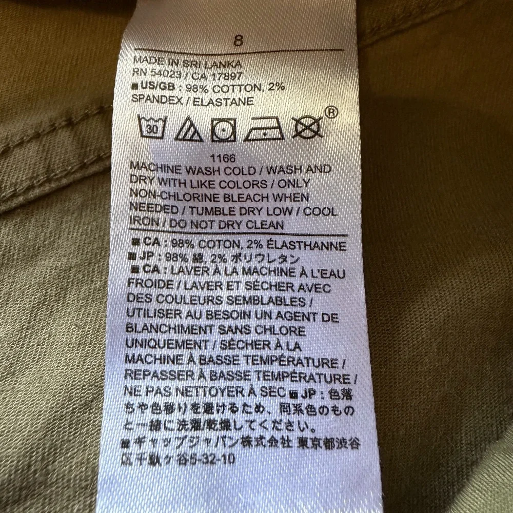 NWOT Banana Republic Slim Mid Rise Pull-On Chino - Picture 6 of 11